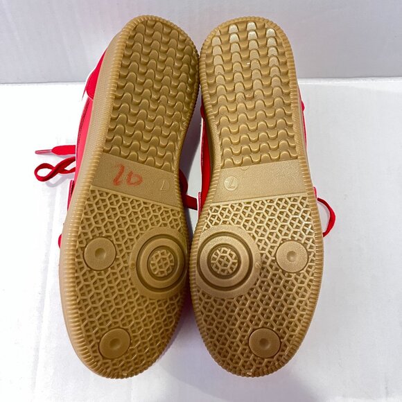 Red Madden Girl Sneakers with Shoelace Charms - Picture 8 of 9